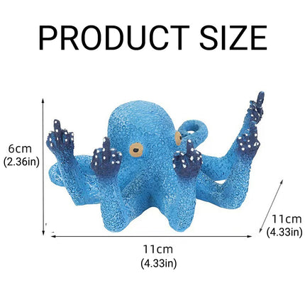 Resin Octopus Figurine Ornament Simulation Octopus Sculpture Home Decor Desktop