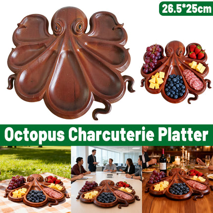 Octopus Shaped Food Tray Serving Plate for Kitchen Hotel Restaurant Party Food