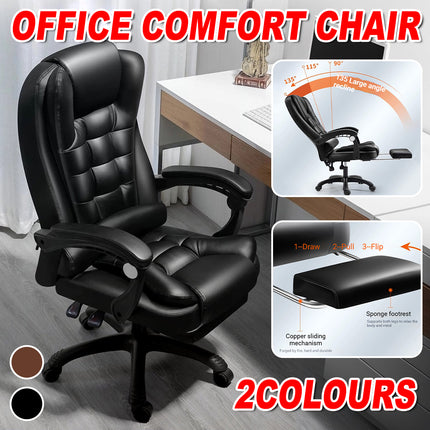 Office Ergonomic Adjustable Computer Chair with Wheels Integrated Armrest