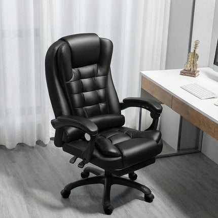 Office Ergonomic Adjustable Computer Chair with Wheels Integrated Armrest