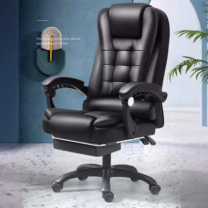 Office Ergonomic Adjustable Computer Chair with Wheels Integrated Armrest