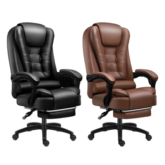 Office Ergonomic Adjustable Computer Chair with Wheels Integrated Armrest
