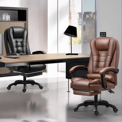 Office Ergonomic Adjustable Computer Chair with Wheels Integrated Armrest
