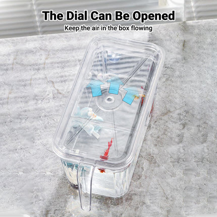 Transparent Fish Tank Desktop Small Aquarium Pendulum Tank for Home Decoration