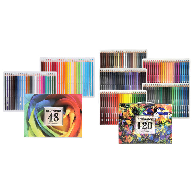 Artistic Colored Oil Pastel Pencils 48 or 120 Colors Non-Toxic For Art Creation