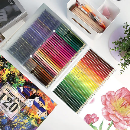 Artistic Colored Oil Pastel Pencils 48 or 120 Colors Non-Toxic For Art Creation
