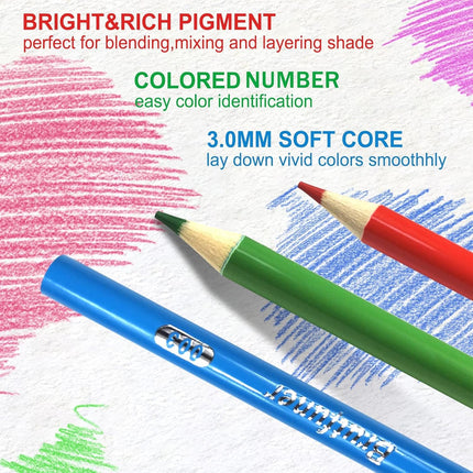 Artistic Colored Oil Pastel Pencils 48 or 120 Colors Non-Toxic For Art Creation