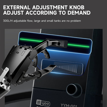 Aquarium Electric Oil Film Filter Processor Submersible Quiet Motor Removes Scum
