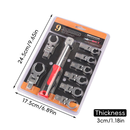 9PCS Oil Filter Wrench Set for Car Truck Motorcycle Oil Change Durable Sturdy