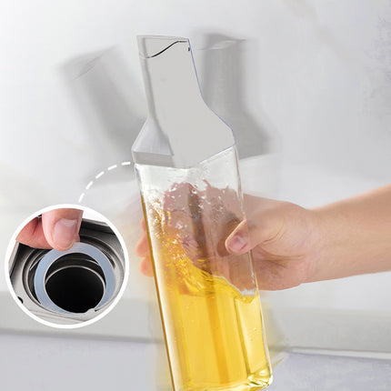 Premium Kitchen Oil Dispenser Bottle Glass Olive Oil Cruet Leakproof Small Clear