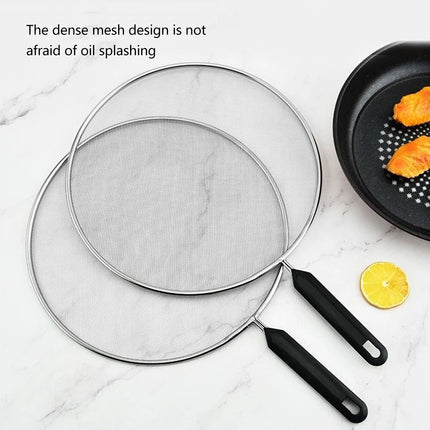 Splatter Screen 3PCS Stainless Steel Mesh Guard for Frying Pan Oil Splash Shield