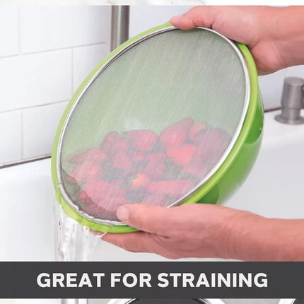 Splatter Screen 3PCS Stainless Steel Mesh Guard for Frying Pan Oil Splash Shield