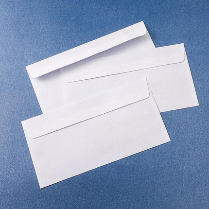 50PCS DL White Window Envelopes Self Seal Office School Mailer Paper Supplies
