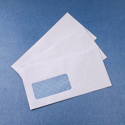 50PCS DL White Window Envelopes Self Seal Office School Mailer Paper Supplies