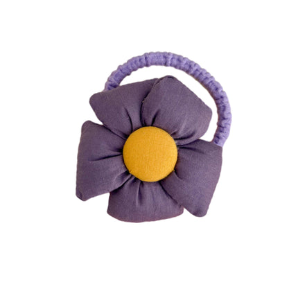 Lovely Sunflower Hair Rope Flower Headband High Ponytail Holder Hair