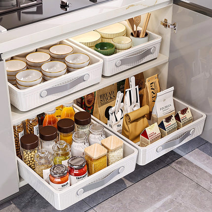 2PCS Kitchen Spice Rack Organiser Pull Out for Cabinet Countertop Storage