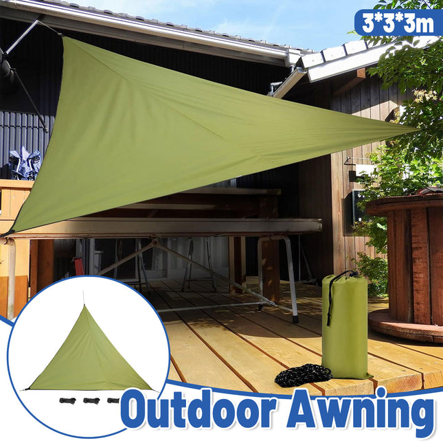 Outdoor Sunshade Sail Triangular Canopy Waterproof Shelter Cover Garden Patio