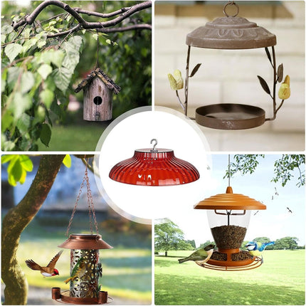 Hanging Bird Feeder Rain Cover Protector for Outdoor Garden Yard Feeding Station