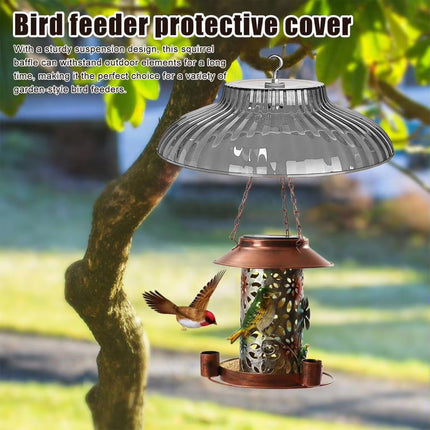 Hanging Bird Feeder Rain Cover Protector for Outdoor Garden Yard Feeding Station