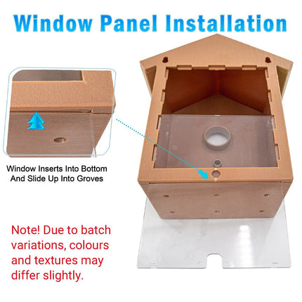 Window Bird Nest House One Way Mirror Suction Cup Outdoor Observation 21cm