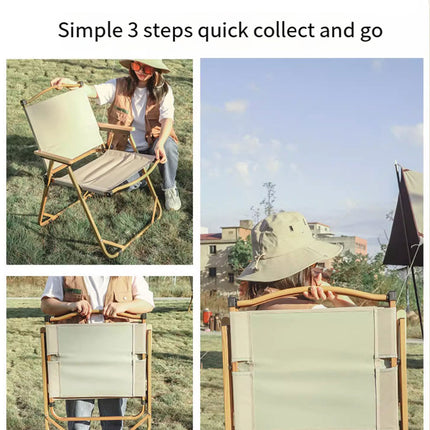 Outdoor Folding Chair Portable Camping Seat Lightweight Beach Chair for Travel