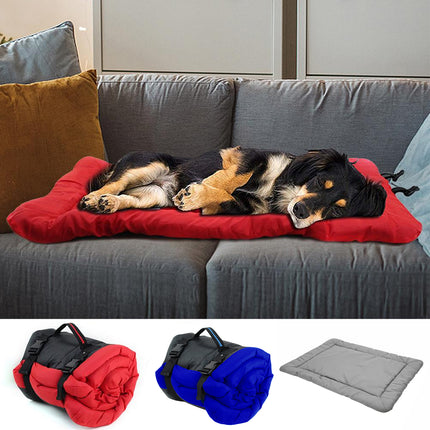 Outdoor Portable Foldable Dog Mat Water Resistant Pet Bed Cushion For Camping Travel