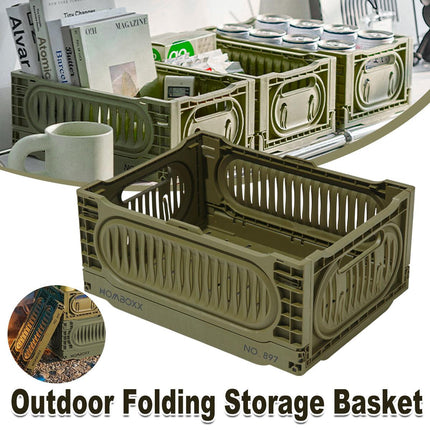 Foldable Storage Box Outdoor Organizer Collapsible Storage Container for Camping