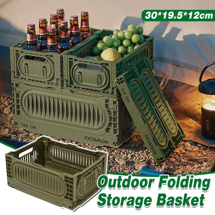Foldable Storage Box Outdoor Organizer Collapsible Storage Container for Camping