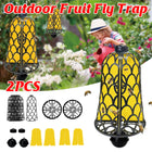 Reusable Outdoor Bell-Shaped Fruit Fly Trap Pest Control Tool Easy-Clean Use