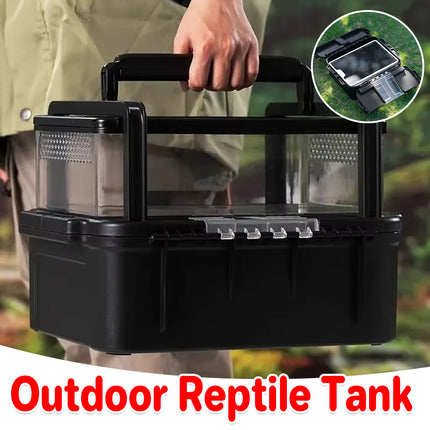 Outdoor Reptile Tank Ventilated Terrarium for Lizards Snakes Turtles Pet Habitat