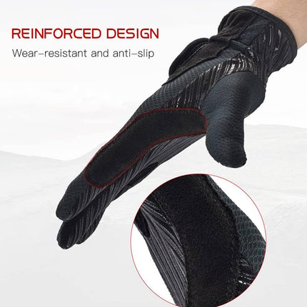 Full Finger Equestrian Riding Gloves Non Slip Breathable Horse Racing Wear