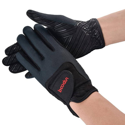 Full Finger Equestrian Riding Gloves Non Slip Breathable Horse Racing Wear