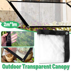 1mx2m Rain Tarp Transparent Cover Shade Sail Garden Bonsai Succulent Plants