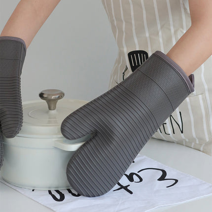Silicone Heat Resistant Gloves Baking Oven Mitts Insulated Kitchen Cooking Glove