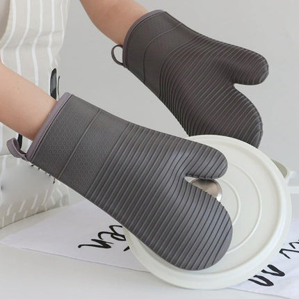 Silicone Heat Resistant Gloves Baking Oven Mitts Insulated Kitchen Cooking Glove