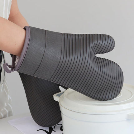 Silicone Heat Resistant Gloves Baking Oven Mitts Insulated Kitchen Cooking Glove