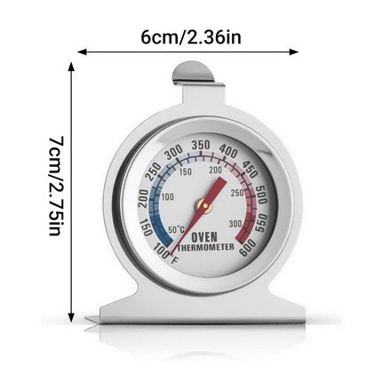 Stainless Steel Oven Thermometer Large Dial Kitchen Food Temperature  Au Stock