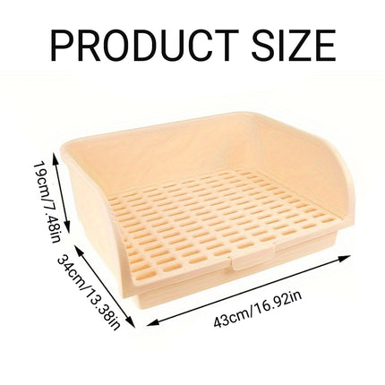 Large Rabbit Litter Box Drawer Corner Toilet for Chinchillas Hamsters Small Pets