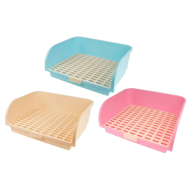 Large Rabbit Litter Box Drawer Corner Toilet for Chinchillas Hamsters Small Pets
