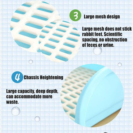 Large Rabbit Litter Box Drawer Corner Toilet for Chinchillas Hamsters Small Pets