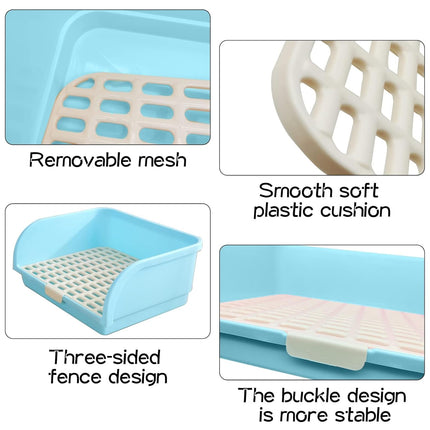 Large Rabbit Litter Box Drawer Corner Toilet for Chinchillas Hamsters Small Pets