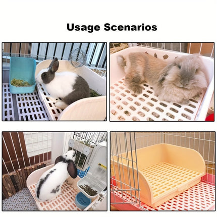 Large Rabbit Litter Box Drawer Corner Toilet for Chinchillas Hamsters Small Pets
