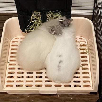 Large Rabbit Litter Box Drawer Corner Toilet for Chinchillas Hamsters Small Pets