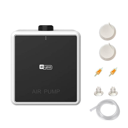 Silent Aquarium Oxygen Air Pump 4.5W Single Outlet with Hose and Diffusers