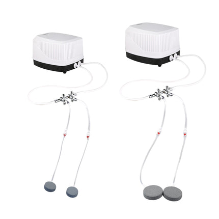 Aquarium Oxygen Pump Set for Fish Tank with Air Stone Silent Durable Adjustable