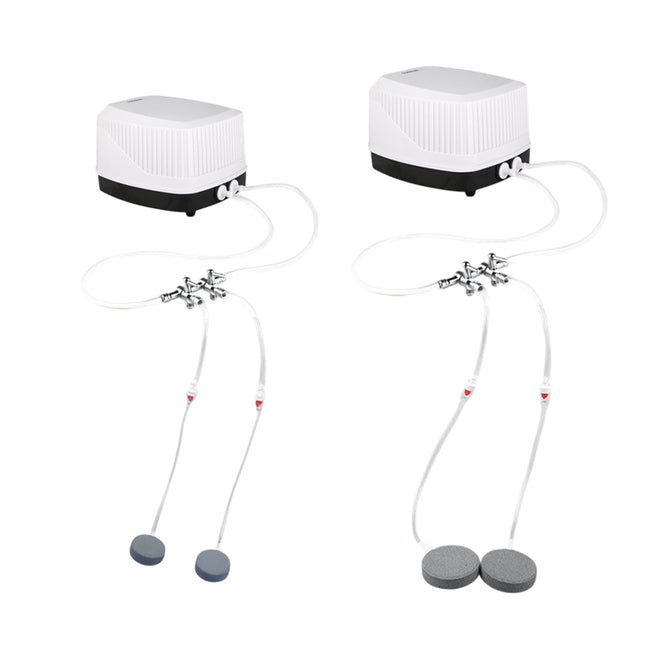 Aquarium Oxygen Pump Set for Fish Tank with Air Stone Silent Durable Adjustable