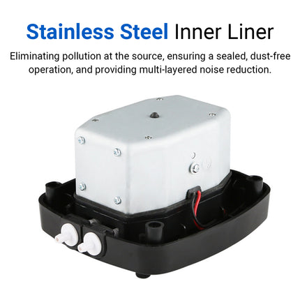 Aquarium Oxygen Pump Set for Fish Tank with Air Stone Silent Durable Adjustable