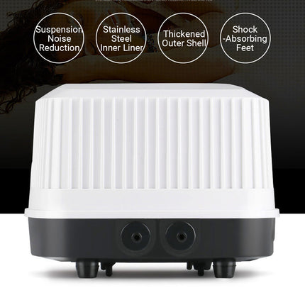 Aquarium Oxygen Pump Set for Fish Tank with Air Stone Silent Durable Adjustable