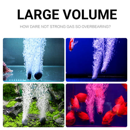 Aquarium Oxygen Pump Set for Fish Tank with Air Stone Silent Durable Adjustable