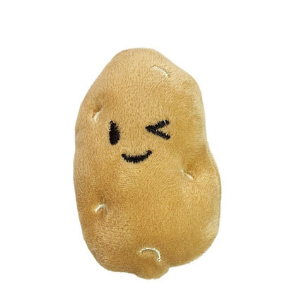 20PCS Handmade Cute Squeaky Little Potato Doll Pet Plush Doll For Dog Cat